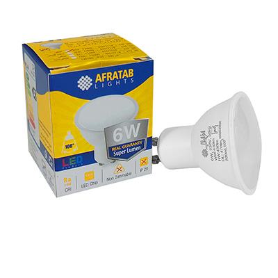 لامپ هالوژن 6 وات افراتاب پایه استارتی مات