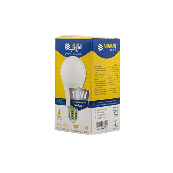 لامپ ال ای دی 18 وات افراتاب