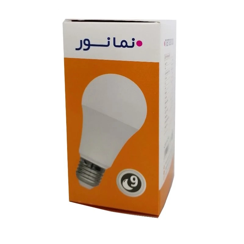 لامپ ال ای دی 9 وات حبابی نمانور