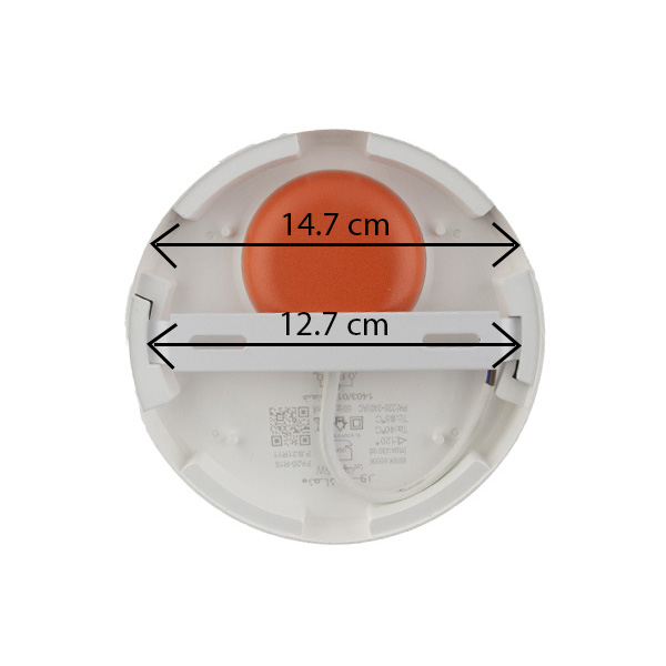 پنل گرد 15 وات نمانور بدون فریم روکار