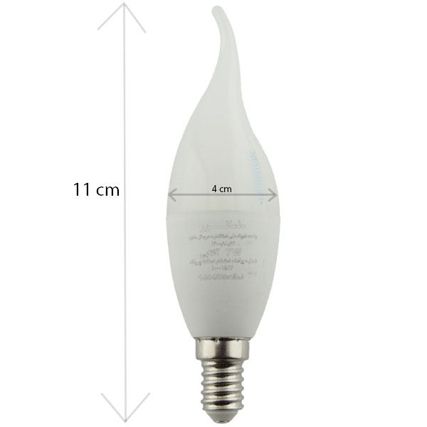 لامپ ال ای دی اشکی  7 وات نمانور پایه E14