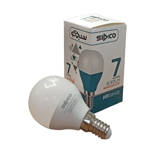 لامپ ال ای دی 7 وات حبابی سیدکو سری G پایه E14