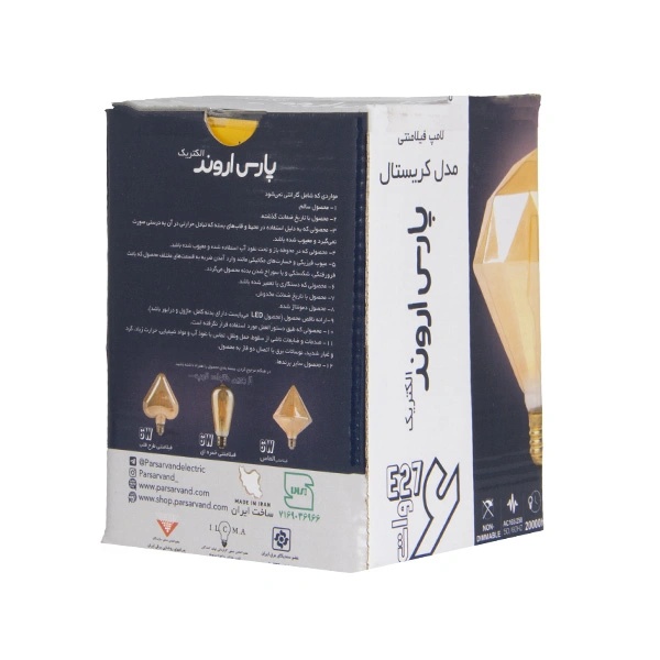 لامپ کریستال 6 وات فیلامنت پارس اروند