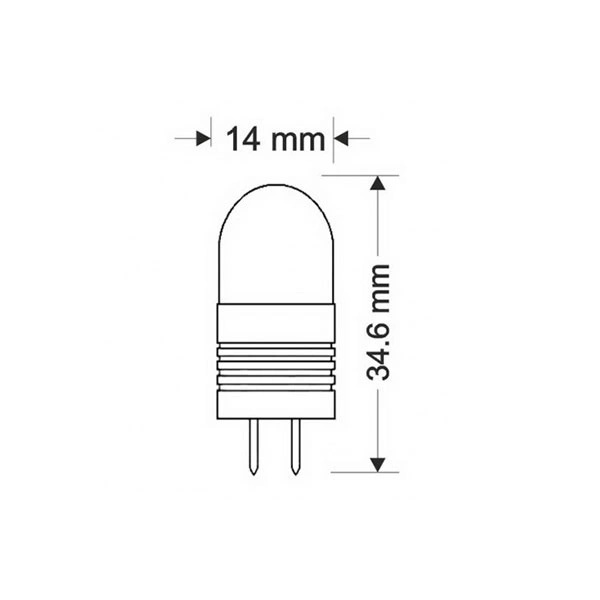 لامپ سوزنی 12 ولت 2 وات SMD پایه G4