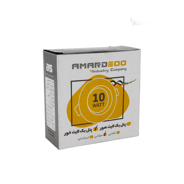 پنل بک لایت ال ای دی آماردسو مدل 10 وات خور دایره ای توکار