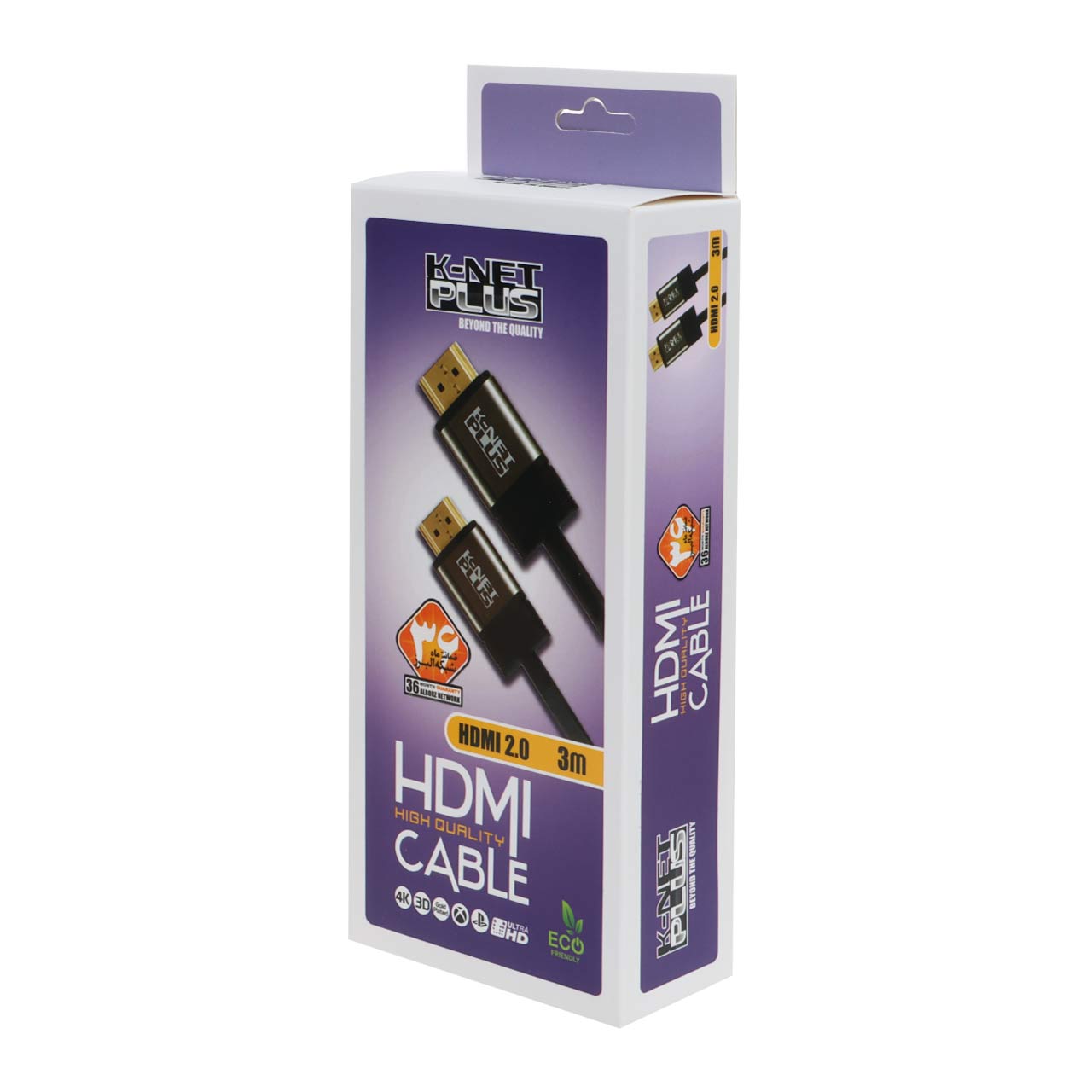 کابل 3 متر KNET PLUS HD ورژن 4k