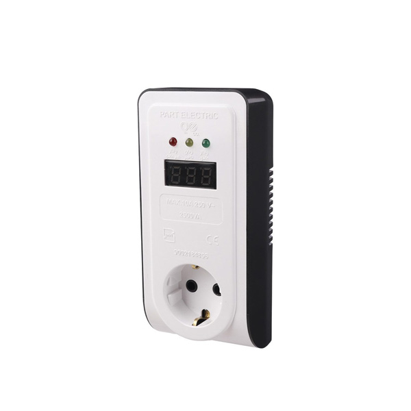 محافظ دوشاخه دار پارت تک خانه ارت دار دیجیتال 10 آمپر پکیچ کد 2836