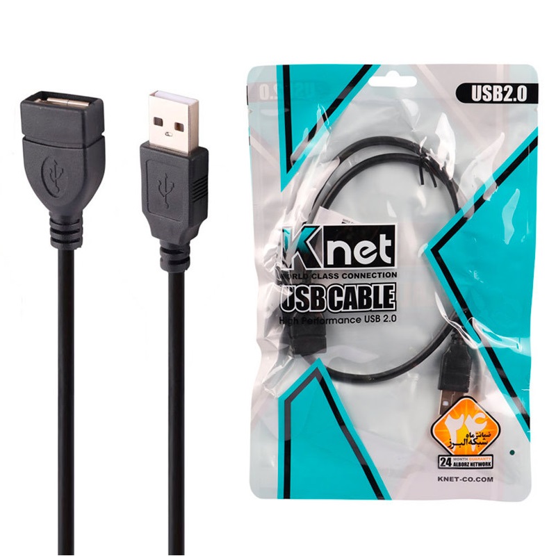 کابل بین راه 3 متر KNET USB