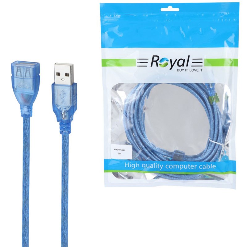 کابل بین راه 3 متر USB رویال ROYAL