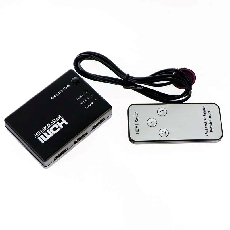 تبدیل 1 به 3 HD با ریموت 3 ورودی یک خروجی V-NET