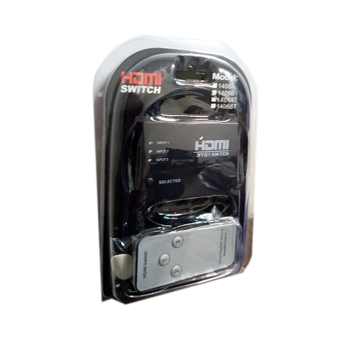 تبدیل 1 به 3 HD با ریموت 3 ورودی یک خروجی V-NET