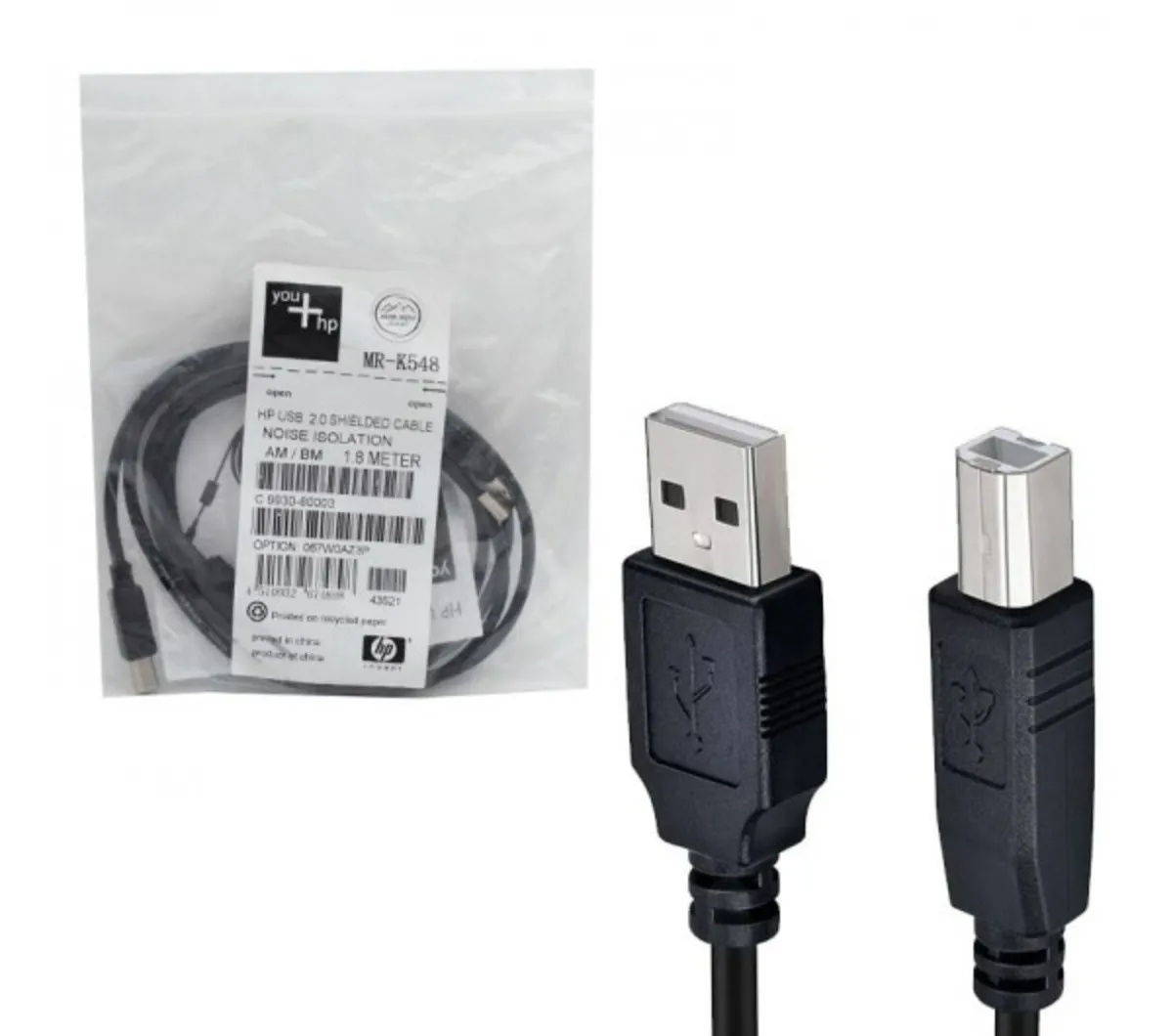 کابل پرینتر 1.8m اچ پی (HP)