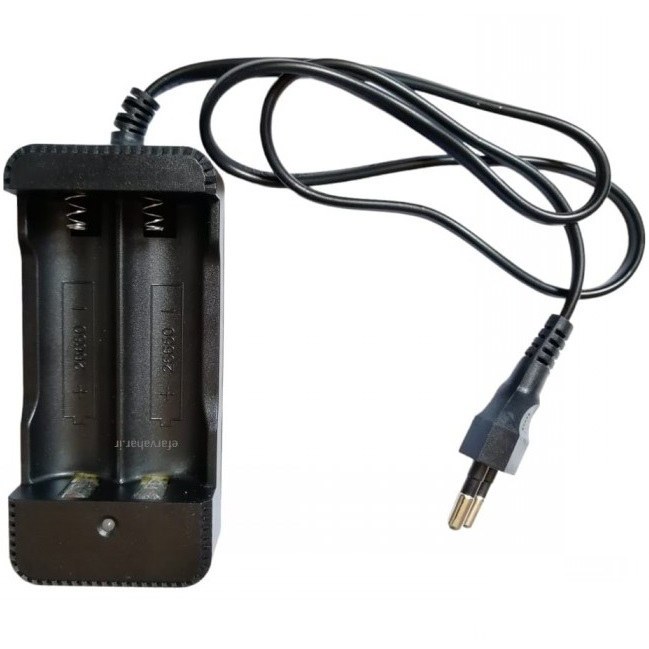 شارژر باتری  دوتایی لیتیوم 18650 جدید تصویر درست شود