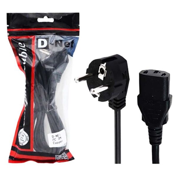 کابل برق کامپیوتر درجه یک 1/5 متر D-NET  جدید