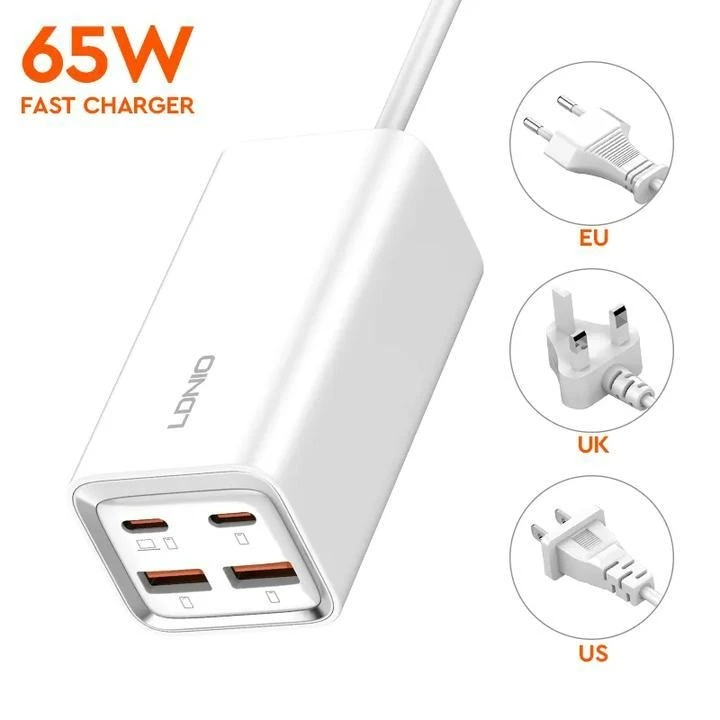 شارژر رومیزی الدینیو مدل 65W-A4610C جدید