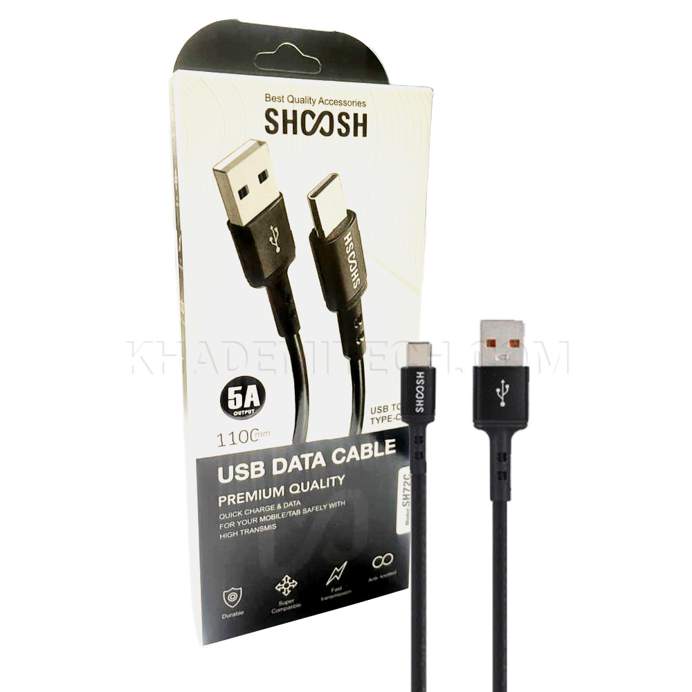 کابل تایپ C 110 سانت SHOOSH جدید 1