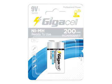 باتری گیگاسل کتابی شارژی 200 آمپر 9 ولت