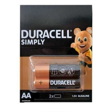 باتری قلمی سایز AA مدل Simply برند Duracell دوراسل