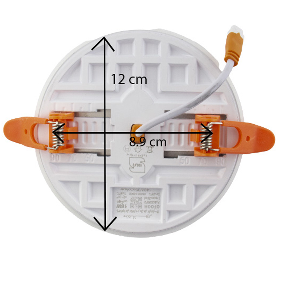 پنل 18 نمانور فول سایز گرد توکار