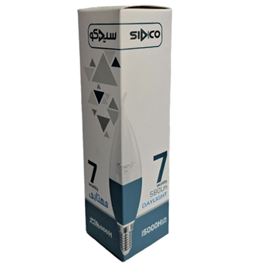 لامپ اشکی 7 وات ال ای دی کریستال شفاف سیدکو پایه E14