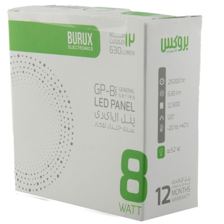 پنل 8 وات گرد بروکس