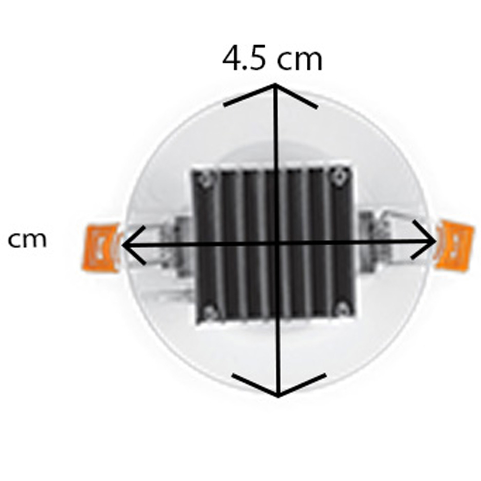 پنل ال ای دی سولاریس 12 وات گرد پارس شعاع توس توکار