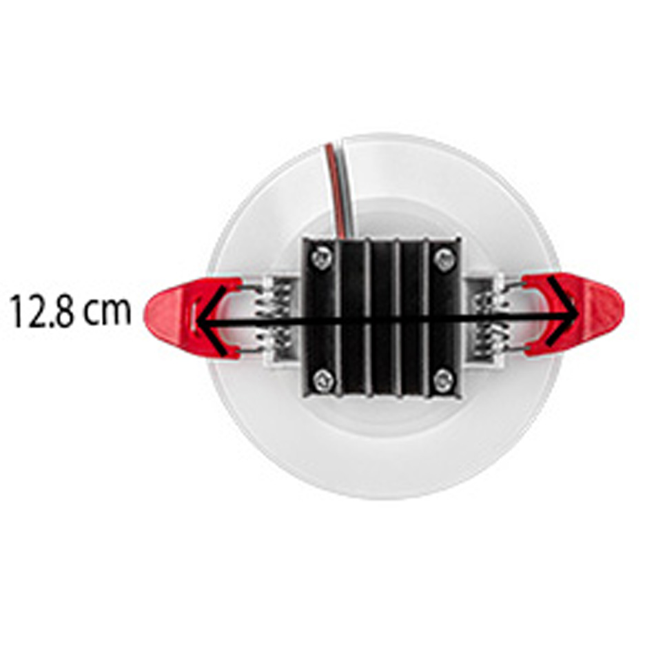 پنل ال ای دی سولاریس 5 وات گرد پارس شعاع توس توکار