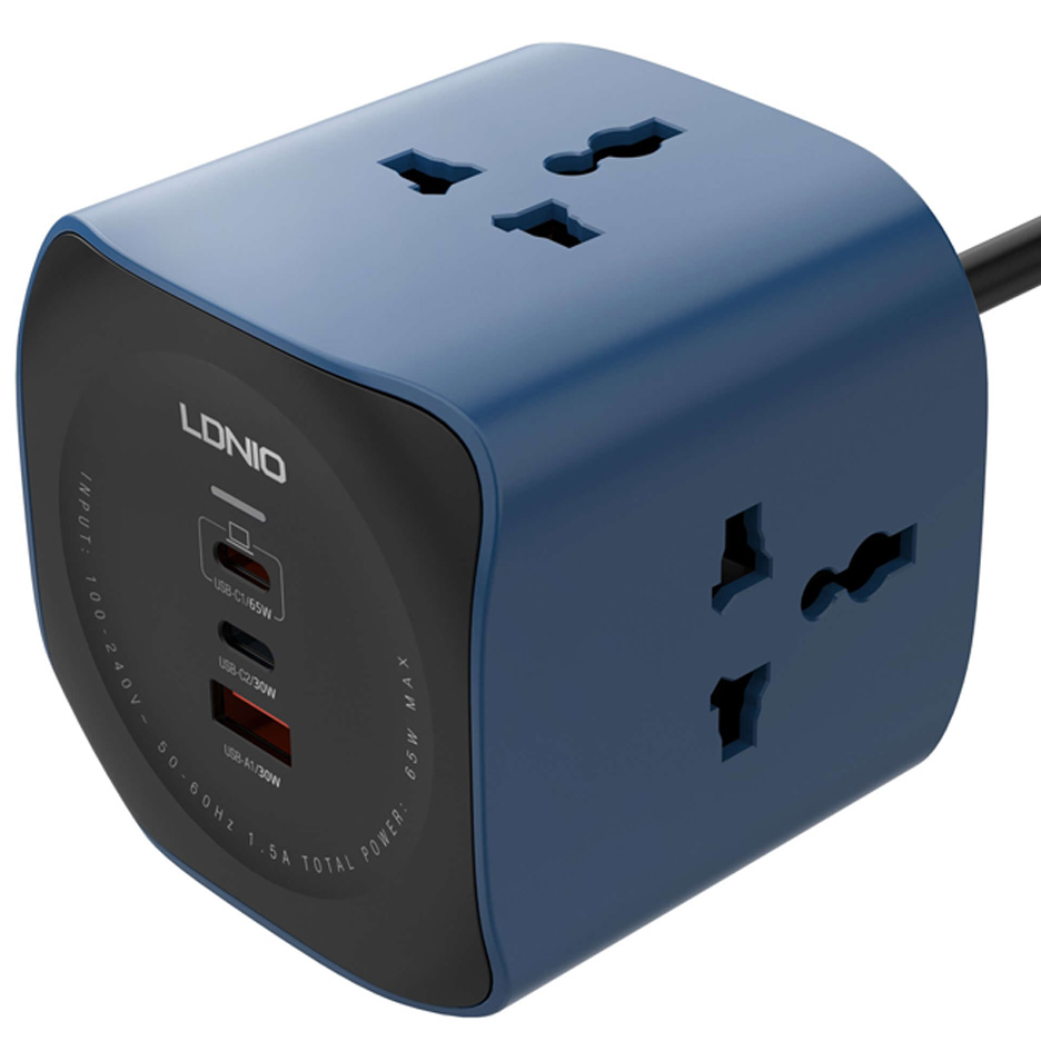 سیم سیار و شارژر چند راهی الدینیو LDNIO مدل SC3319