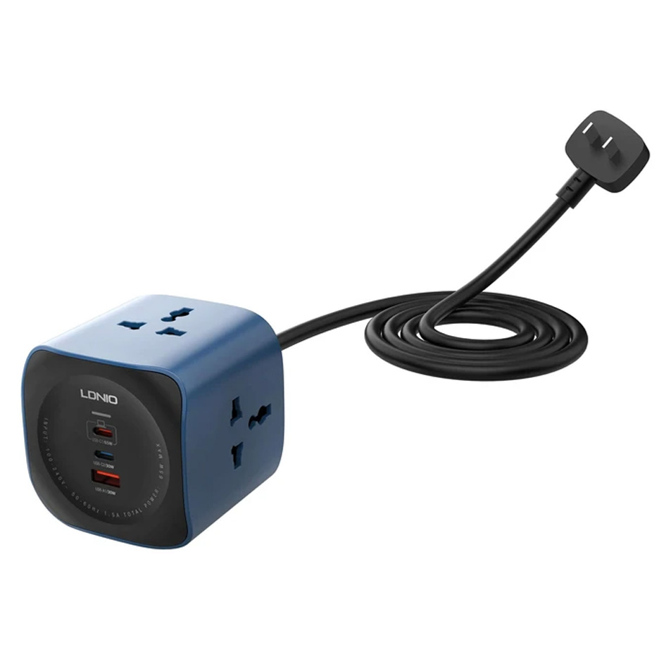 سیم سیار و شارژر چند راهی الدینیو LDNIO مدل SC3319