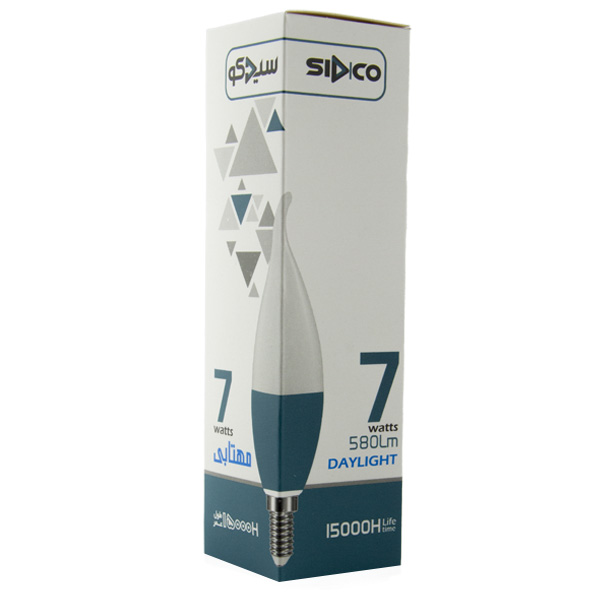 لامپ اشکی ال ای دی 7 وات سیدکو پایه E14