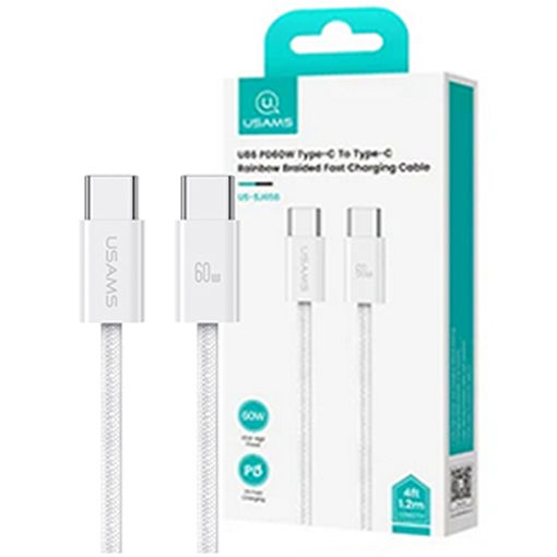 کابل یوسمز مدل SJ656 PD TYPE-C Usams سفید