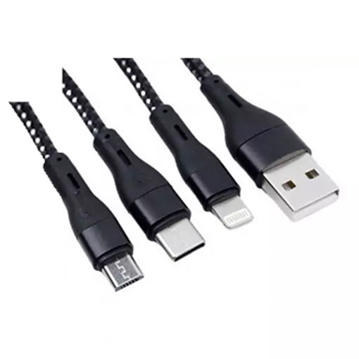 کابل فست اندروید و آیفون و تایپ سی هیسکا