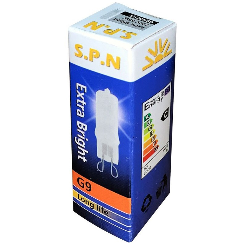لامپ هالوژن 60 وات اس پی ان پایه G9 مدل MATTE60