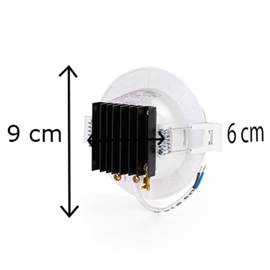 پنل LED تولید نور 7 وات توکار مدل لنا بدنه سفید