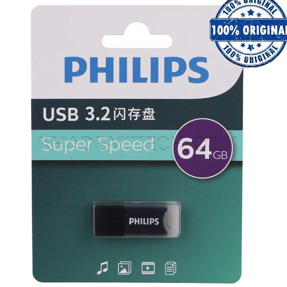 فلش 64 گیگابایت فیلیپس مدل Philips FM10UA064B/93-B USB3.2