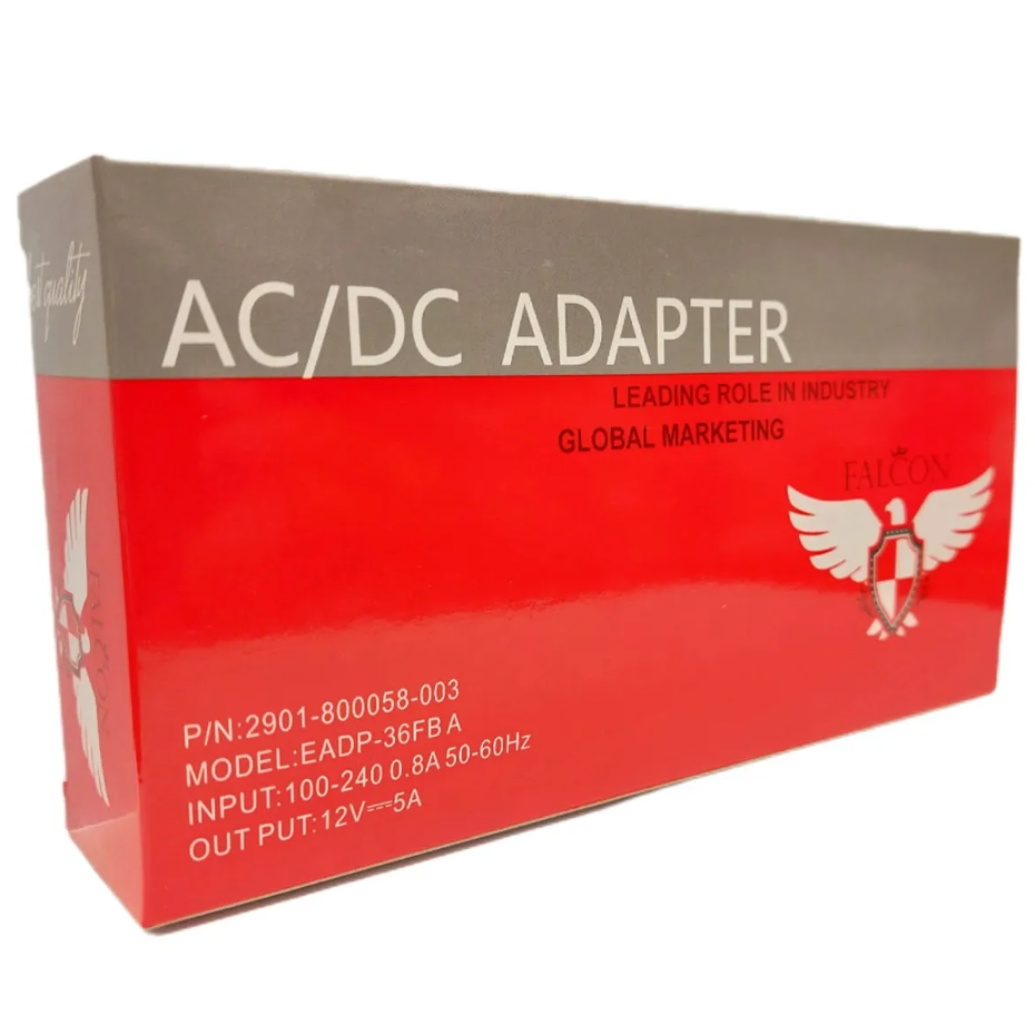 آداپتور 12 ولت 5 آمپر رومیزی مدل فالکون FALCON