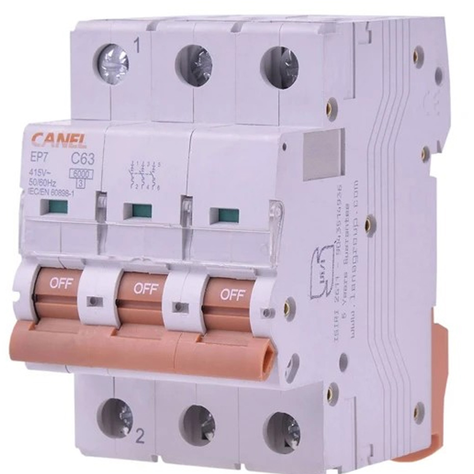 فیوز مینیاتوری 3 پل 16 آمپر کانل