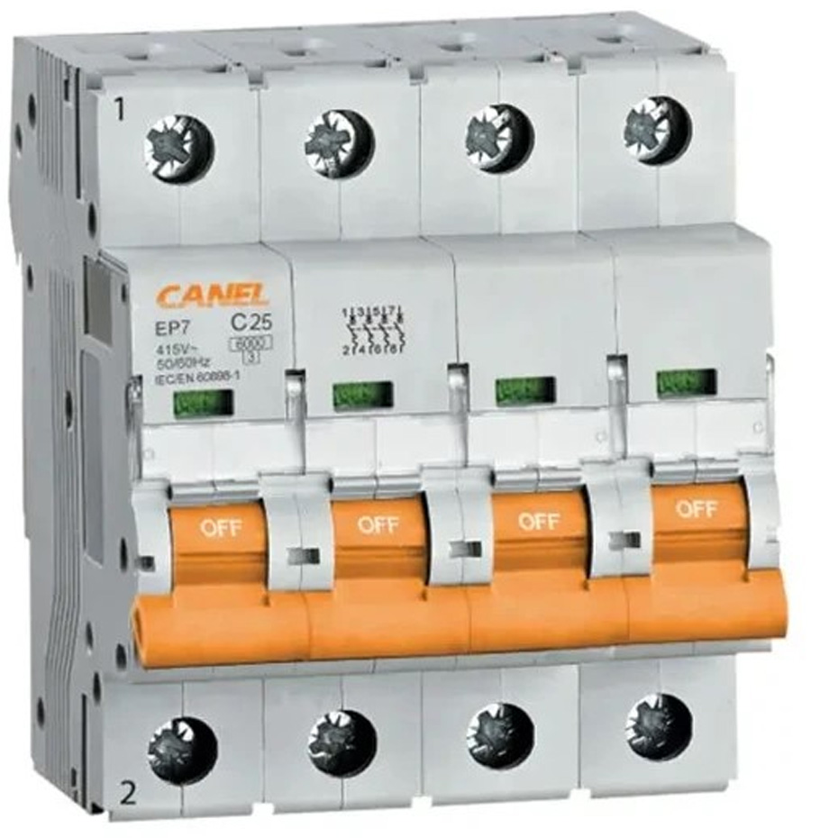 فیوز مینیاتوری 4 پل 40 آمپر کانل