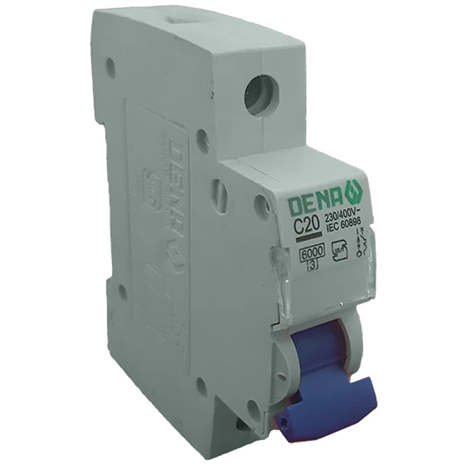 فیوز مینیاتوری تک فاز 20 آمپر دنا الکتریک ایرانیان مدل C20