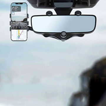 هولدر موبایل آینه ماشین مدل چرخان ۳۶۰ درجه