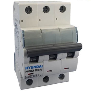 مینیاتوری سه پل هیوندا 16 آمپر تیپ B