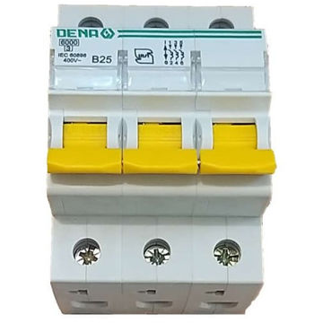 مینیاتوری سه پل دنا 25 آمپر تیپ B