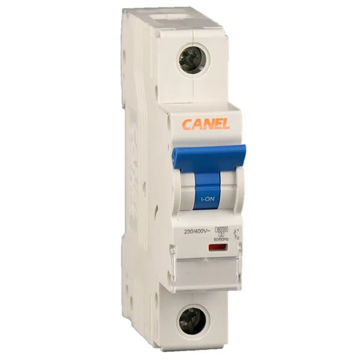 کلید مینیاتوری 25 آمپر یک پل AC کانل کد B25-6KA-1P