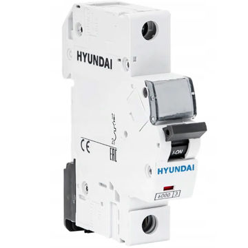 کلید مینیاتوری 32 آمپر تک پل هیوندای کد B32-6KA-1P