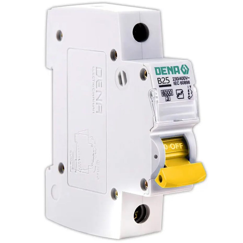 فیوز مینیاتوری یک پل 25 آمپر دنا الکتریک مدل B25-6K