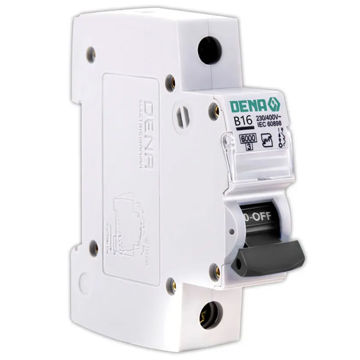 فیوز مینیاتوری یک پل 16 آمپر دنا الکتریک مدل B16-6K