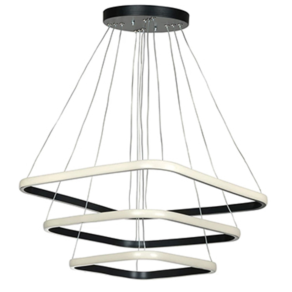 چراغ آویز چشمه نور کد A6316/3H-BK مشکی (ریموت دار)