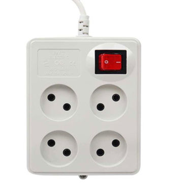 چهارراه پارت الکتریک مربع ارت دار مغزی سرامیکی با کابل 1.8 متر کد 328