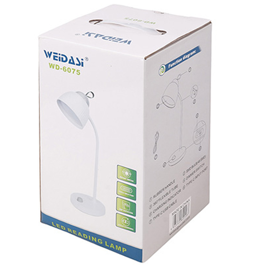 چراغ مطالعه رومیزی شارژی دیمرخور ویداسی مدل 6075