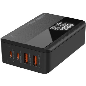 شارژر رومیزی الدینیو مدل A4808Q توان ۶۵ وات با ۲ پورت USB-C